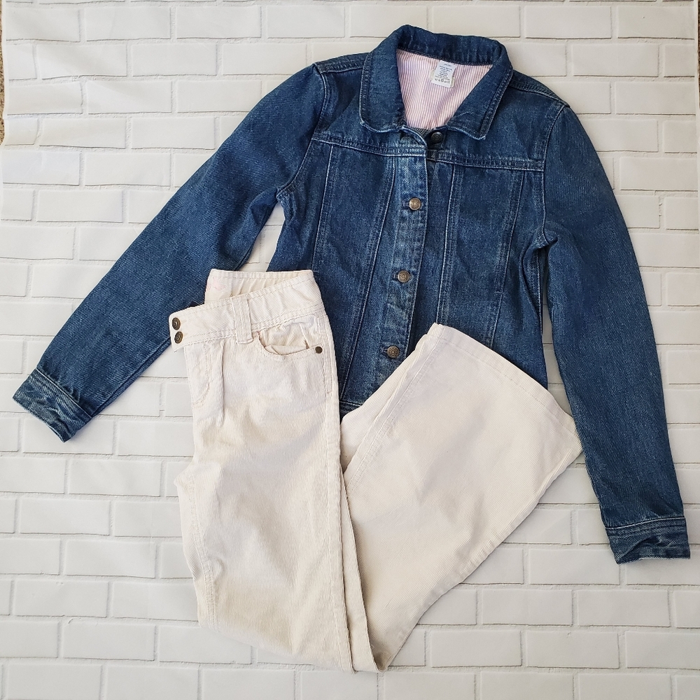 Crewcuts jean jacket 12 and Gap courdory p…
